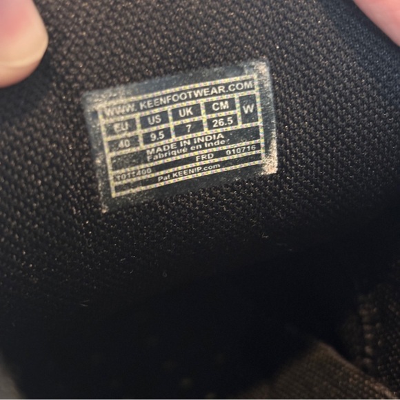 Keen womens black leather lace up casual Gorp GORPCORE Presidio Sneaker size 9.5 - Picture 10 of 10